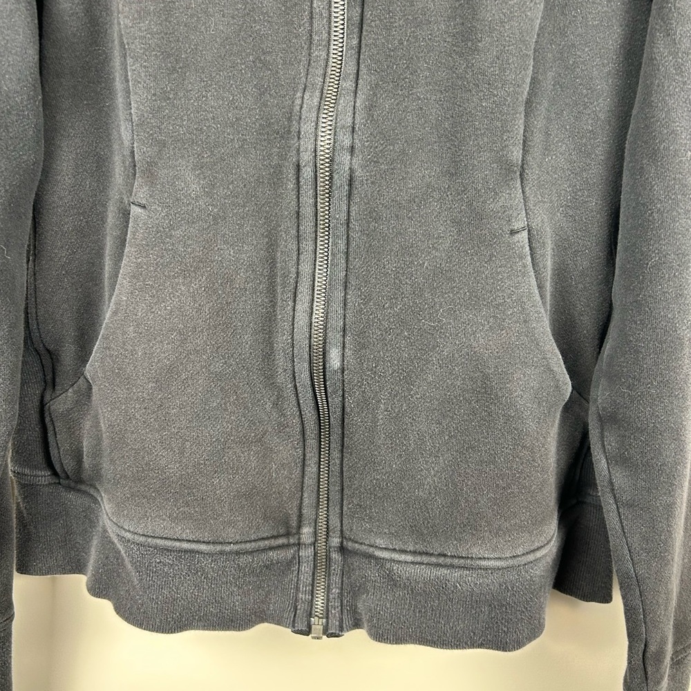 Lululemon Scuba Hoodie Full Zip Black Size 12 Fitted Athletic Jacket - Picture 9 of 12